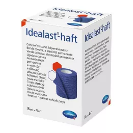 IDEALAST-spalvotas tvarstis 8 cmx4 m mėlynos spalvos, 1 vnt
