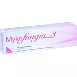 MYKOFUNGIN 3 vaginalinės tabletės po 200 mg, 3 vnt
