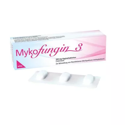 Mykofungin 3 makšties tabletės 200 mg, 3 vnt Mykofungin 3 makšties tabletės 200 mg, 3 vnt