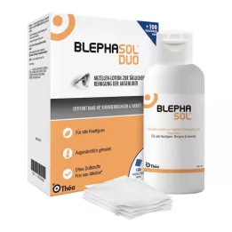 BLEPHASOL Duo 100 ml losjonas+100 valomųjų įklotų, 1 P