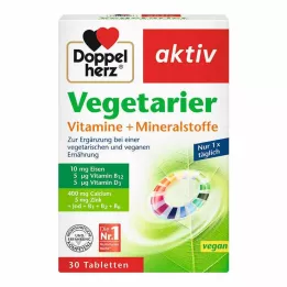 DOPPELHERZ Vegetariški vitaminai ir mineralai active, 30 vnt