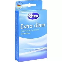 RITEX prezervative extra subțiri, 8 bucăți