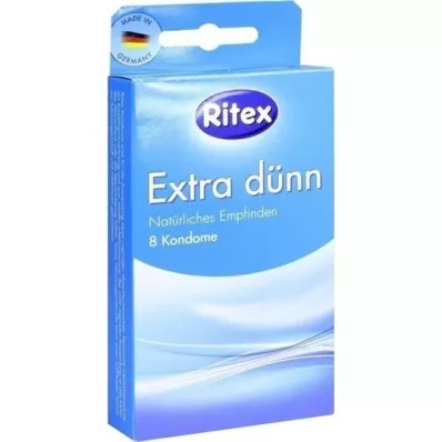 RITEX prezervative extra subțiri, 8 bucăți