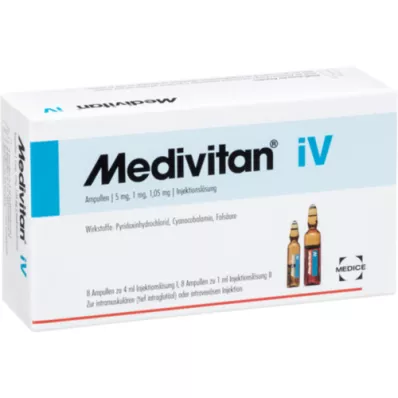 MEDIVITAN iV injekcinis tirpalas amp. poromis, 8 vnt