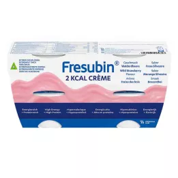 FRESUBIN 2 kcal miško braškių kremas tūbelėje, 4X125 g