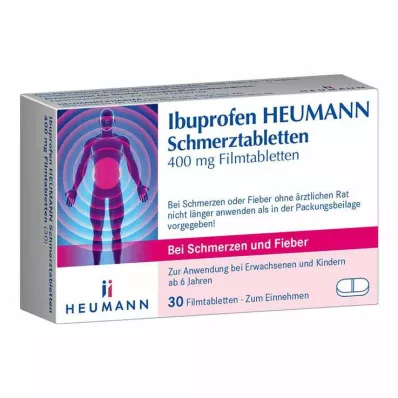 IBUPROFEN Heumann skausmo malšinimo tabletės 400 mg, 30 vnt