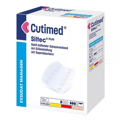 Cutimed Siltec Plus putplasčio tvarsliava 5x6 cm klijai, 12 vnt Cutimed Siltec Plus putplasčio tvarsliava 5x6 cm klijai, 12 vnt