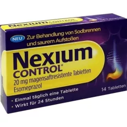 NEXIUM Kontrolinės 20 mg enterinėmis plėvele dengtos tabletės, 14 vnt