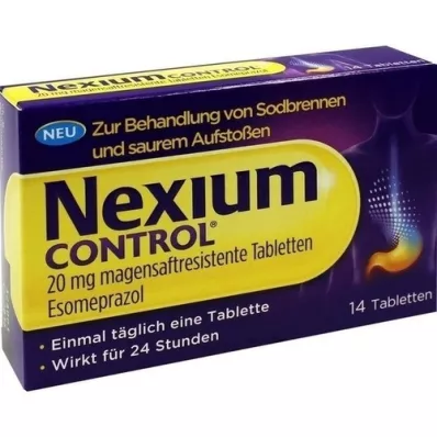 NEXIUM Kontrolinės 20 mg enterinėmis plėvele dengtos tabletės, 14 vnt