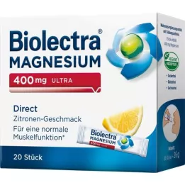 BIOLECTRA Magnis 400 mg ultra Direct Lemon, 20 kapsulių