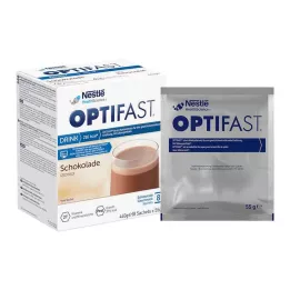 OPTIFAST Home Drink šokolado milteliai, 8X55 g