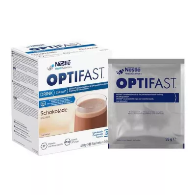 Optifast naminis gėrimas šokolado milteliai, 8x55 g Optifast naminis gėrimas šokolado milteliai, 8x55 g