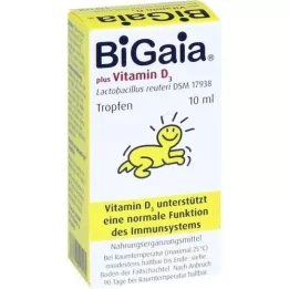 BIGAIA ir vitamino D3 lašai, 10 ml