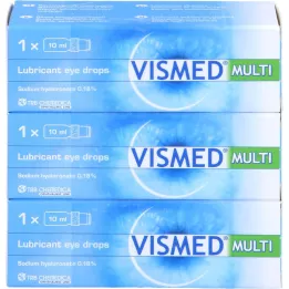 VISMED MULTI Akių lašai, 3X10 ml