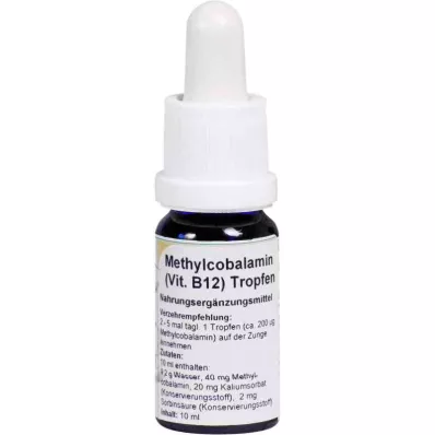 Metilkobalamino vitamino B12 lašai (10 ml)