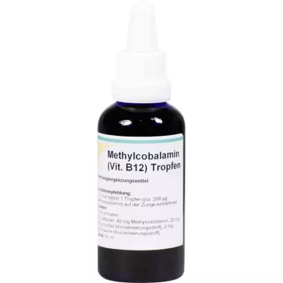 Metilkobalamino vitamino B12 lašai (50 ml)