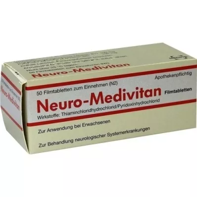NEURO MEDIVITAN Plėvele dengtos tabletės, 50 vnt
