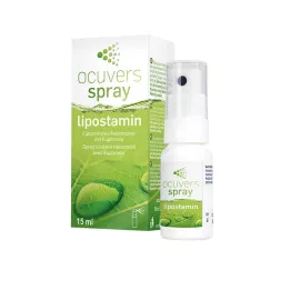 OCUVERS purškiamas lipostamino akių purškalas su eufrazija, 15 ml