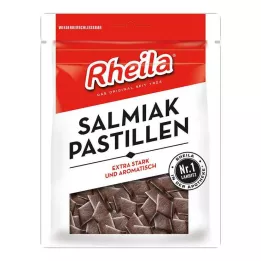 RHEILA Salmiako pastilės su cukrumi, 90 g