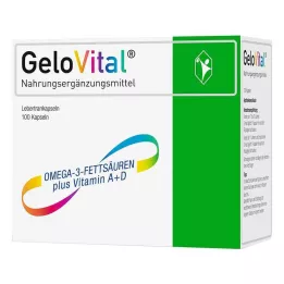 GELOVITAL Maisto papildas menkių kepenų aliejaus kapsulės, 100 vnt