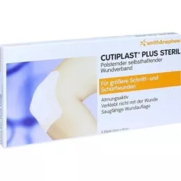 CUTIPLAST Plius sterilus 7,8x15 cm tvarstis, 5 vnt