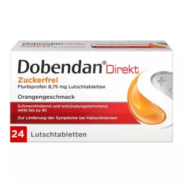 DOBENDAN Tiesiogiai be cukraus Flurbiprofenas 8,75 mg Lut, 24 vnt
