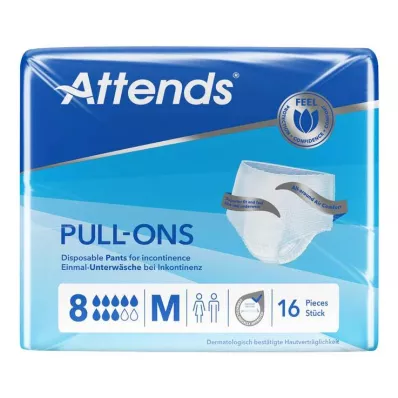 Attends Pull-Ons 8 medium, 16 vnt Attends Pull-Ons 8 medium, 16 vnt