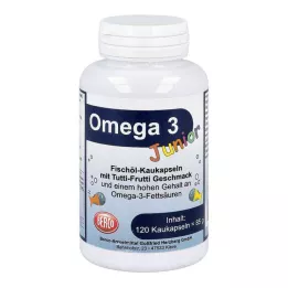 OMEGA-3 Junior Berco kramtomosios kapsulės, 120 kapsulių