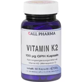 VITAMIN K2 100 µg GPH Kapsulės, 60 kapsulių