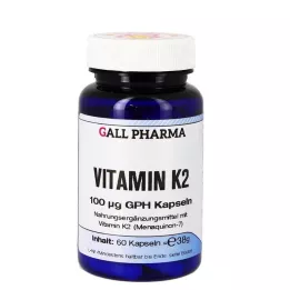 VITAMIN K2 100 µg GPH Kapsulės, 60 kapsulių