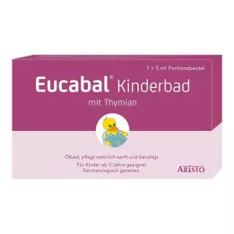 EUCABAL Vaikiška vonia su čiobreliais, 7X5 ml
