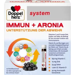 DOPPELHERZ Immun+Aronia sistemos ampulės, 10 vnt