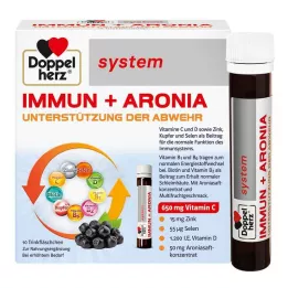 DOPPELHERZ Immun+Aronia sistemos ampulės, 10 vnt