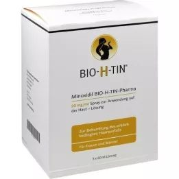 MINOXIDIL BIO-H-TIN Pharma 20 mg/ml purškalas Lsg., 3X60 ml