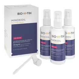 MINOXIDIL BIO-H-TIN Pharma 20 mg/ml purškalas Lsg., 3X60 ml