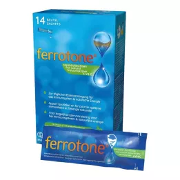 FERROTONE Geležis su obuolių koncentratu ir vitaminu C, 14X25 ml