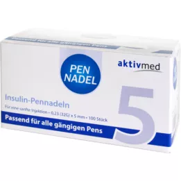 PEN-NADELN Universalios 5 adatos 0,23x5 mm 32 G, 100 vnt