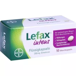 LEFAX intensyvios skystos kapsulės 250 mg simetikono, 50 vnt