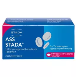 ASS STADA 100 mg enterinėmis plėvele dengtos tabletės, 50 vnt