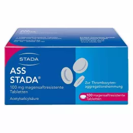 ASS STADA 100 mg enterinėmis plėvele dengtos tabletės, 100 vnt