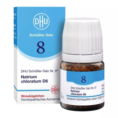 DHU Schüßler druskos Nr. 8 natrio chloratum D6 rutuliukai, 10 g