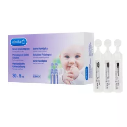 ALVITA Fiziologinio fiziologinio tirpalo ampulės, 30X5 ml