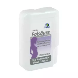 FOLSÄURE 800 Plus B12+jodas tabletės, 120 kapsulių