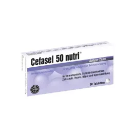 CEFASEL 50 maistinių seleno tablečių, 60 vnt