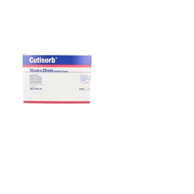 CUTISORB Siurbiamieji kompresai sterilūs 10x20 cm, 25 vnt