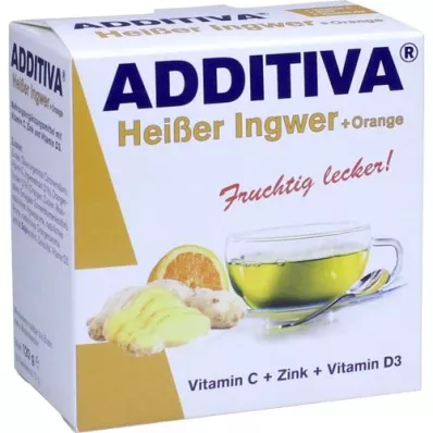 ADDITIVA Karšto imbiero + apelsinų milteliai, 120 g