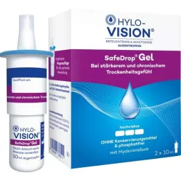 HYLO-VISION SafeDrop Gel akių lašai, 2X10 ml