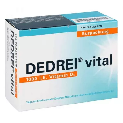 Dedrei vital tablečių gydymo pakuotė (180 vnt.) Dedrei vital tablečių gydymo pakuotė (180 vnt.)