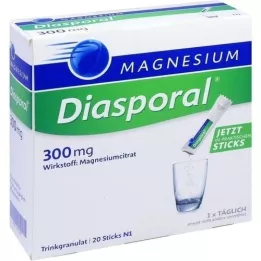MAGNESIUM DIASPORAL 300 mg granulės, 20 vnt
