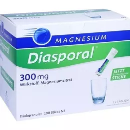 MAGNESIUM DIASPORAL 300 mg granulės, 100 vnt